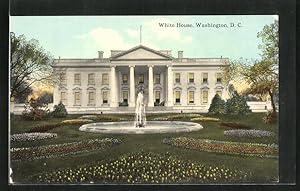 Bild des Verkufers fr Postcard Washington D.C., Front View of the White House zum Verkauf von Bartko-Reher