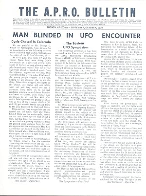 The A.P.R.O. Bulletin September, October 1970, November, December 1970, & January, February 1971