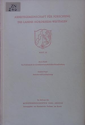 Imagen del vendedor de Zur Problematik der wirtschaftswissenschaftlichen Raumforschung. a la venta por Antiquariat Bookfarm