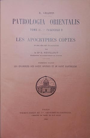 Bild des Verkufers fr Les Apocryphes coptes. 1, Les vangiles de douze aptres et de Saint Barthlemy. zum Verkauf von Antiquariat Bookfarm