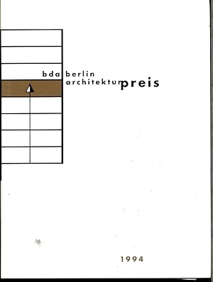 Seller image for Architekturpreis Berlin 1994. for sale by Antiquariat Bookfarm