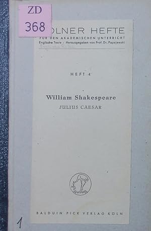 Imagen del vendedor de Julius Csar / Caesar. a la venta por Antiquariat Bookfarm