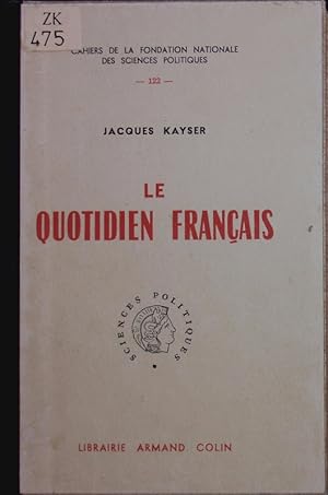 Seller image for Le quotidien franais. for sale by Antiquariat Bookfarm