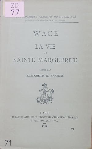 Image du vendeur pour La vie de Sainte Marguerite. mis en vente par Antiquariat Bookfarm