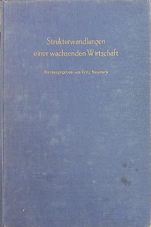 Imagen del vendedor de Strukturwandlungen einer wachsenden Wirtschaft, 1. a la venta por Antiquariat Bookfarm
