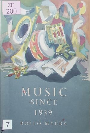Bild des Verkufers fr Music since 1939. zum Verkauf von Antiquariat Bookfarm