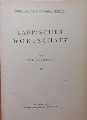 Imagen del vendedor de Lappischer Wortschatz. 2. a la venta por Antiquariat Bookfarm