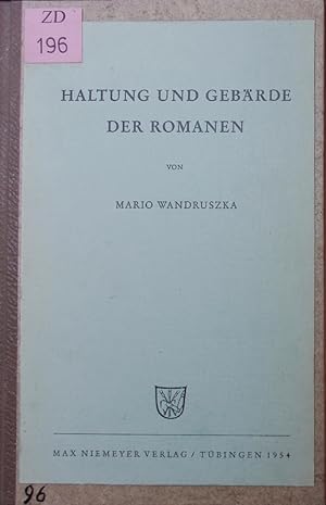 Imagen del vendedor de Haltung und Gebrde der Romanen. a la venta por Antiquariat Bookfarm