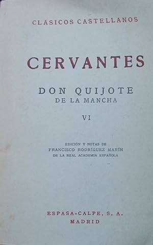 Bild des Verkufers fr El ingenioso hidalgo Don Quijote de la Mancha, 6. zum Verkauf von Antiquariat Bookfarm