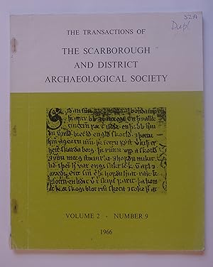 The Transactions of the Scarborough and District Archaeological Society Volume 2 Number 9