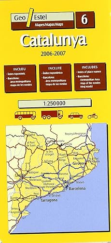 Imagen del vendedor de Catalunya, 2006-2007, e 1:250.000, 1 cm = 2,5 km a la venta por Imosver