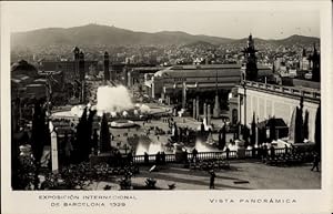 Ansichtskarte / Postkarte Exposicion Internacional de Barcelona 1929, Vista Panoramica