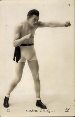 Ansichtskarte / Postkarte Boxer Eugène Criqui