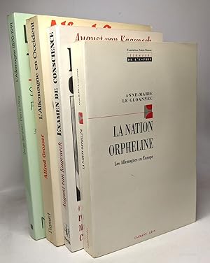 Bild des Verkufers fr 4 livres autour de l'Allemagne: La Nation orpheline les Allemands en Europe + L'Allemagne 1870-1991 + L'Allemagne en Occident: la rpublique fdrale 40 aprs + Examen de conscience zum Verkauf von crealivres