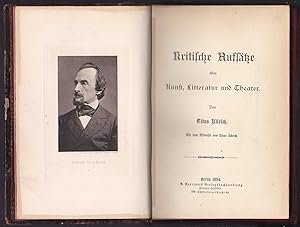 Seller image for Kritische Aufstze ber Kunst, Literatur und Theater. for sale by Kultgut