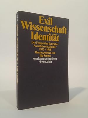 Bild des Verkufers fr Exil, Wissenschaft, Identitt Die Emigration deutscher Sozialwissenschaftler 1933 1945 zum Verkauf von ANTIQUARIAT Franke BRUDDENBOOKS