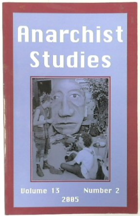 Seller image for Anarchist Studies, Volume 13, Number 2 for sale by PsychoBabel & Skoob Books