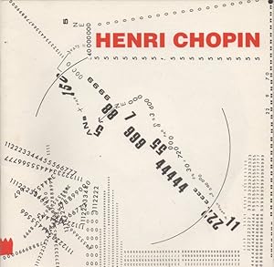 Henri Chopin. Revue OU, collection OU. Neues Museum Weserburg 3. Juni bis 10. Oktober 1993