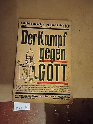 Bild des Verkufers fr Der Kampf gegen Gott zum Verkauf von Windau Antiquariat