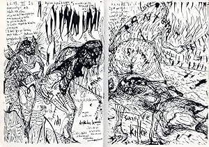 3 dessins par jour. Juin 1973. Dayly thérapie de merde