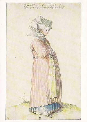 Image du vendeur pour Postkarte - Nrnberger Frau beim Kirchgang mis en vente par Buchhandlung & Antiquariat Rother