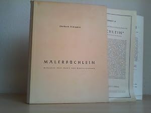 Image du vendeur pour Malerbchlein. Gedanken ber Kunst und Kunsterziehung. Mit 10 vierfarbigen Bildtafeln sowie zahlreichen Zeichnungen und Skizzen im Text. mis en vente par Antiquariat im Schloss