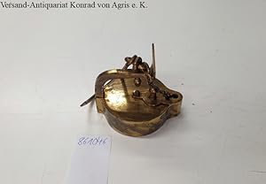 Grubenlampe/Forschlampe historisch aus Vollmessing, Krokodilfrosch ( ) Replikat ( )