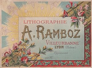 "LITHOGRAPHIE A. RAMBOZ Villeurbanne LYON" Etiquette-chromo originale (entre 1890 et 1900)