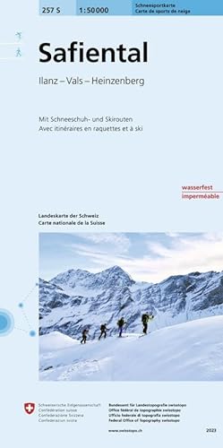 Bild des Verkufers fr 257S Safiental Schneesportkarte : Ilanz - Vals - Heinzenberg zum Verkauf von AHA-BUCH GmbH