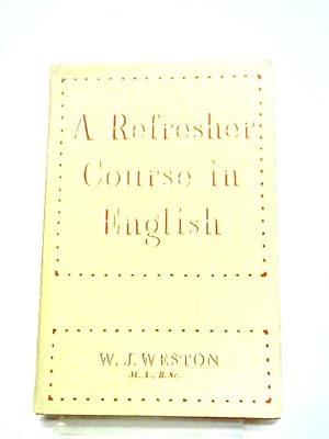 Imagen del vendedor de A Refresher Course in English a la venta por World of Rare Books