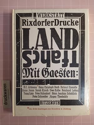 Imagen del vendedor de Landschaft mit Gsten. (Werkstatt Rixdorfer Drucke). a la venta por Druckwaren Antiquariat