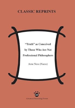 Seller image for Truth as Conceived by Those Who Are Not Professional Philosophers for sale by AHA-BUCH GmbH