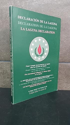 Seller image for Declaracion de La Laguna: La reforma de las instituciones internacionales de la proteccion de los derechos del hombre : La Laguna, Tenerife, 1-4 de noviembre de 1992 for sale by Lauso Books