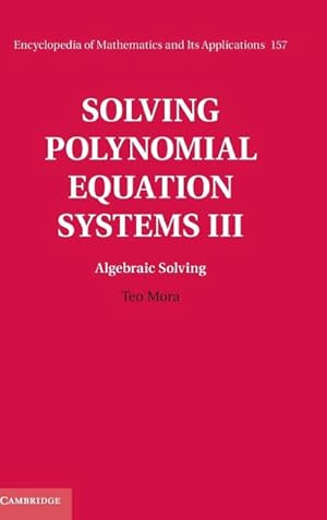 Bild des Verkufers fr Solving Polynomial Equation Systems zum Verkauf von AHA-BUCH GmbH