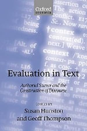 Immagine del venditore per Evaluation in Text' Authorial Stance and the Construction of Discourse ' venduto da AHA-BUCH GmbH