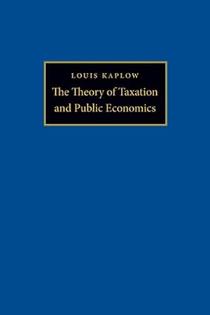 Immagine del venditore per The Theory of Taxation and Public Economics venduto da AHA-BUCH GmbH