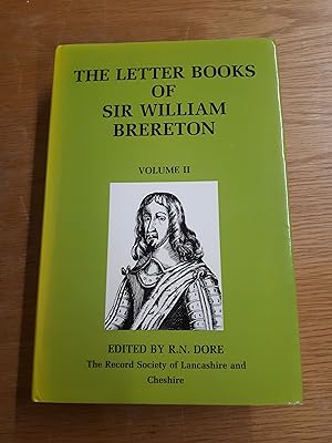 Immagine del venditore per The Letter Books of Sir William Brereton (The Record Society of Lancashire and Cheshire). Vol II. venduto da Cambridge Rare Books