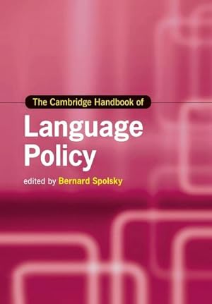 Imagen del vendedor de The Cambridge Handbook of Language Policy a la venta por AHA-BUCH GmbH