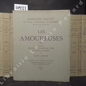 Image du vendeur pour Oeuvres compltes illustres d'Alphonse Daudet en 20 volumes : Les Amoureuses prcd de Retour sentimental vers Alphonse Daudet - Le petit chose. Histoire d'un enfant - Lettres de mon moulin. Lettres  un absent - Aventures prodigieuses de Tartarin de Tarascon, Contes du lundi, Les femmes d'artistes - Fromont jeune et Risler Ain, Etudes et paysages, Robert Helmont - Jack - Le nabab - Les rois en exil - Numa Roumestan, L'vangliste - Sapho, Tartarin sur les Alpes - L'immortel, La Belle-Nivernaise - Trente ans de Paris, Souvenirs d'un homme de lettre - Port Tarascon, Rose et Ninette, Entre les frises et la rampe - Vie d'enfant, Le valet de ferme, Oeuvres provencale de Baptiste Bonnet - La petite paroisse, Premier voyage premier mensonge, La fdor - Soutien de famille, Notes sur la vie - La doulou (la douleur), Le trsor d'Arlatan - Pages indites de Critique dramatique - Thtre I - Thtre II mis en vente par Librairie-Bouquinerie Le Pre Pnard