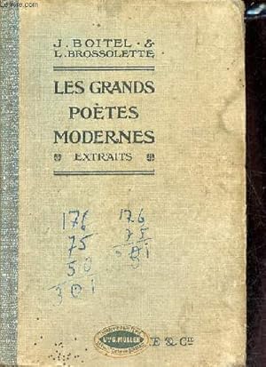 Bild des Verkufers fr Les grands potes modernes extraits. zum Verkauf von Le-Livre