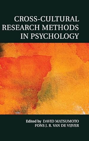 Bild des Verkufers fr Cross-Cultural Research Methods in Psychology zum Verkauf von AHA-BUCH GmbH