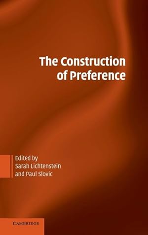 Seller image for The Construction of Preference for sale by AHA-BUCH GmbH