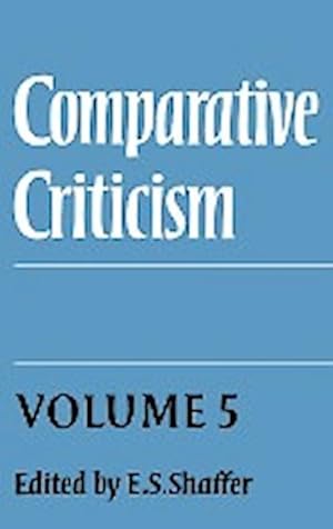 Bild des Verkufers fr Comparative Criticism : Volume 5, Hermeneutic Criticism zum Verkauf von AHA-BUCH GmbH