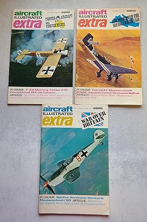 Seller image for Aircraft Illustrated Extra No. 1-3 August 1969 3s, War Over Britain, Air War Over the Mediterranean and Fighter Aircraft and Fighter Pilots for sale by East Aurora Bookworm