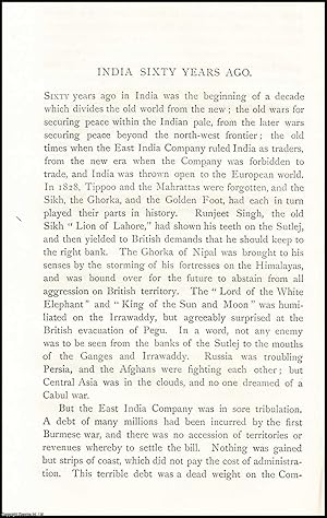 Seller image for India Sixty Years Ago. An uncommon original article from The Asiatic Quarterly Review, 1888. for sale by Cosmo Books