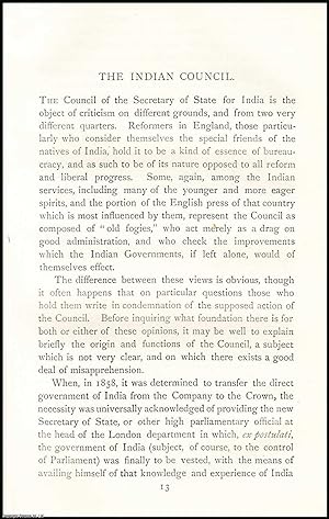 Seller image for The Indian Council An uncommon original article from The Asiatic Quarterly Review, 1888. for sale by Cosmo Books