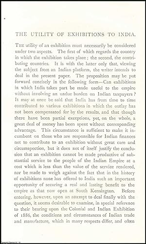 Seller image for The Utility of Exhibitions to India. An uncommon original article from The Asiatic Quarterly Review, 1886. for sale by Cosmo Books