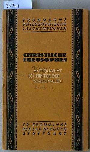 Seller image for Christliche Theosophen. for sale by Antiquariat hinter der Stadtmauer