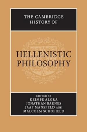 Bild des Verkufers fr The Cambridge History of Hellenistic Philosophy zum Verkauf von AHA-BUCH GmbH