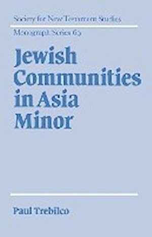 Bild des Verkufers fr Jewish Communities in Asia Minor zum Verkauf von AHA-BUCH GmbH